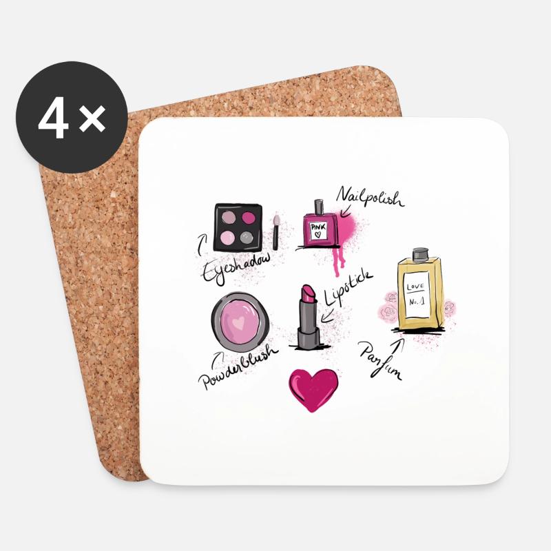 make up artist - beauty - Untersetzer (4er-Set) - Weiß