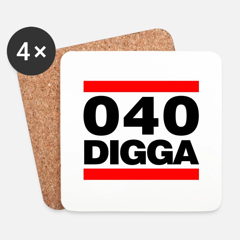040 DGGA - Untersetzer (4er-Set) - Weiß