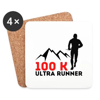100k ultra runner - Coasters (set of 4) - white - Front