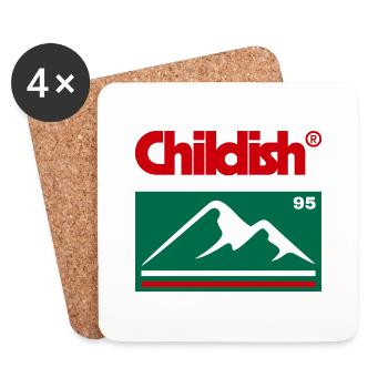 TGFBRO CHILDISH ADVENTURE - Coasters (set of 4) - white - Front