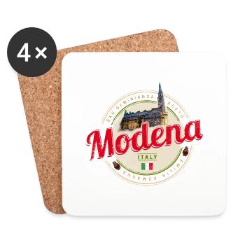 Modena Emilia-Romagna Balsamic Design Italy - Coasters (set of 4) - white - Front
