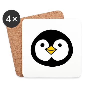 Cute penguin - Untersetzer (4er-Set) - Weiß - Vorne