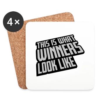What Winners Look Like - Coasters (set of 4) - white - Front