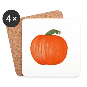 Big pumpkin for all Halloween fans - Coasters (set of 4) - white - Front