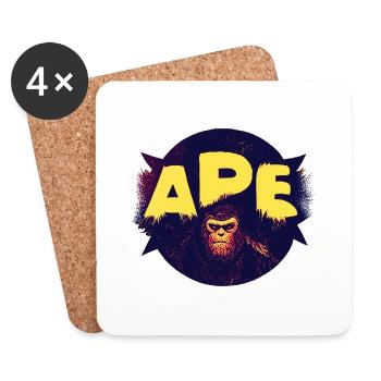 Ape - Untersetzer (4er-Set) - Weiß - Vorne