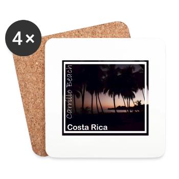 Sonnenuntergang in Costa Rica - Untersetzer (4er-Set) - Weiß - Vorne