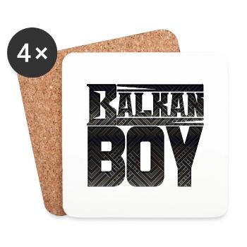 Balkan Kroatien Bosnien Serbien juge exyu boy boys - Untersetzer (4er-Set) - Weiß - Vorne