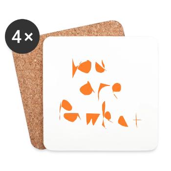 Vous êtes Pawfect - Chemise Dog Design - Dessous de verre (lot de 4) - blanc - Devant