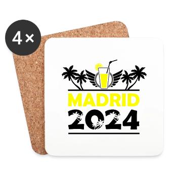 Madrid 2024 - Untersetzer (4er-Set) - Weiß - Vorne