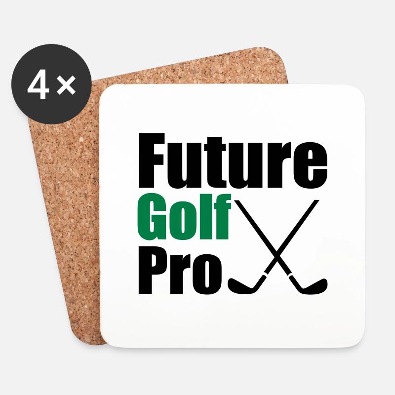 Golf - Untersetzer (4er-Set) - Weiß