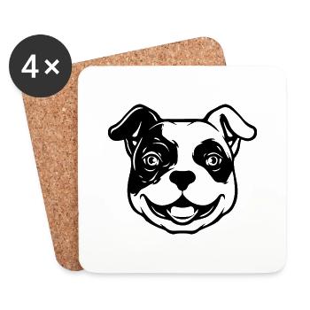 DOG CAT PET - Untersetzer (4er-Set) - Weiß - Vorne