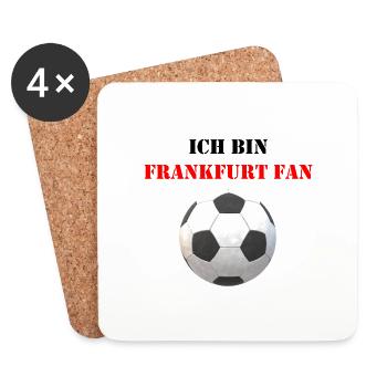 Fussball Frankfurt - Untersetzer (4er-Set) - Weiß - Vorne