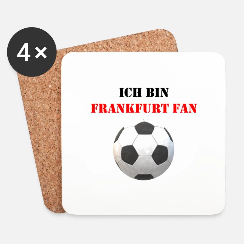 Fussball Frankfurt - Untersetzer (4er-Set) - Weiß