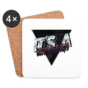 humor funny sayings present idea better feminine - Coasters (set of 4) - white - Front