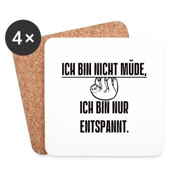 Spruch 13 - Untersetzer (4er-Set) - Weiß - Vorne