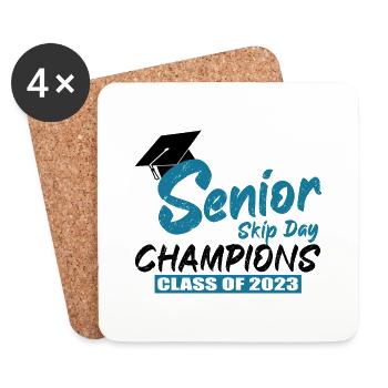 Senior 2023 Gift Skip Day Class of 2023 Graduation - Coasters (set of 4) - white - Front
