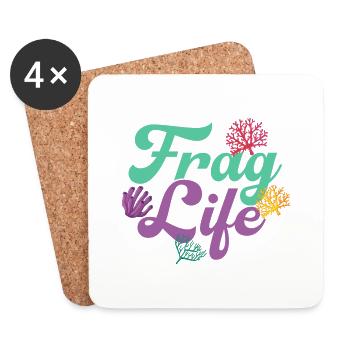Frag Life Fish Keeping Aquarium Owner - Untersetzer (4er-Set) - Weiß - Vorne