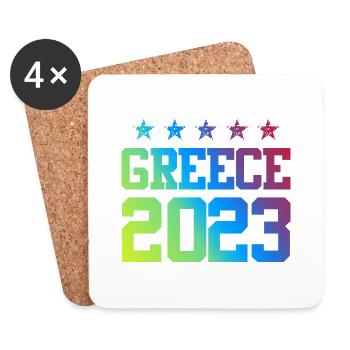Greece 2023 - Untersetzer (4er-Set) - Weiß - Vorne