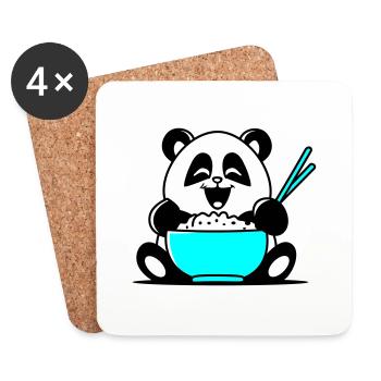 Panda - Coasters (set of 4) - white - Front