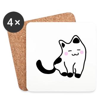 White kitten - Coasters (set of 4) - white - Front