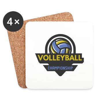 Ballsport - Untersetzer (4er-Set) - Weiß - Vorne