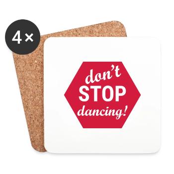 Dancing Dance Music - Untersetzer (4er-Set) - Weiß - Vorne