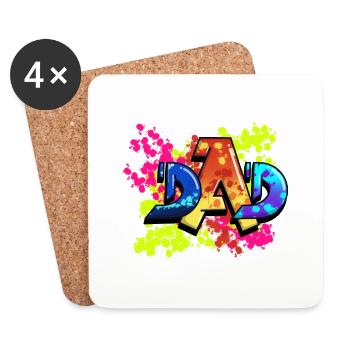 DAD - Untersetzer (4er-Set) - Weiß - Vorne