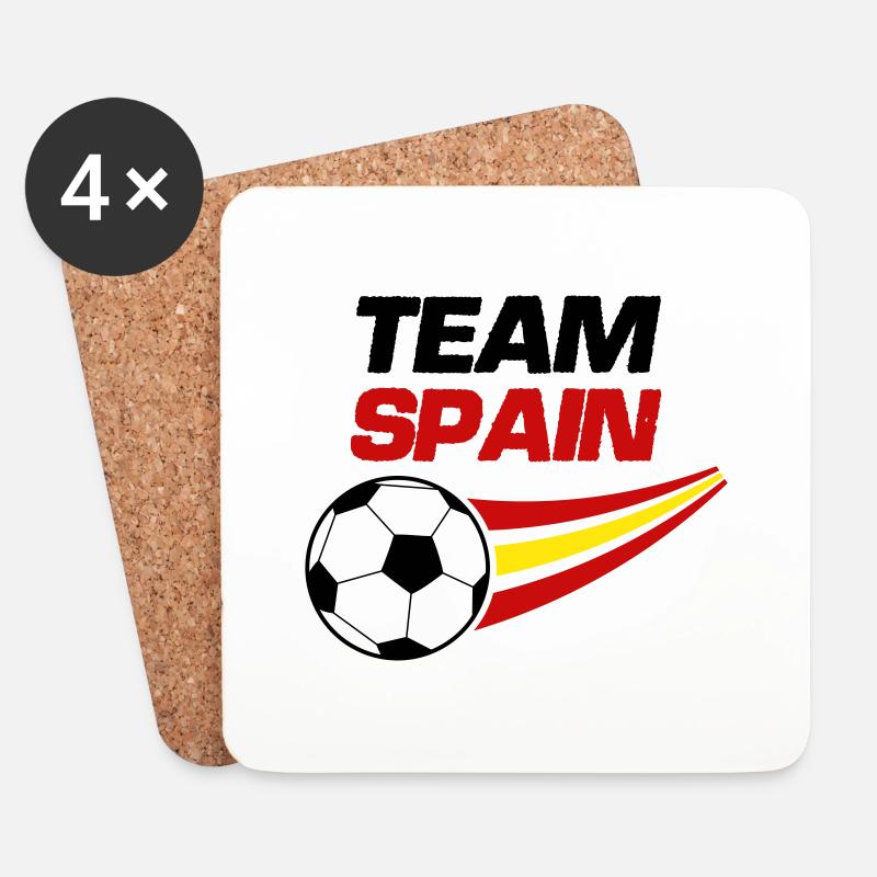 team spain soccer - Untersetzer (4er-Set) - Weiß