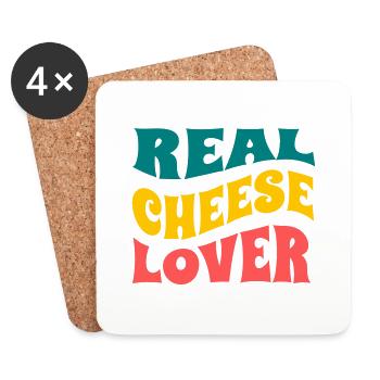 RealCheeseLover - Coasters (set of 4) - white - Front