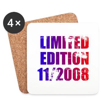 15th Anniversary Limited Edition 11/2008 - Dessous de verre (lot de 4) - blanc - Devant