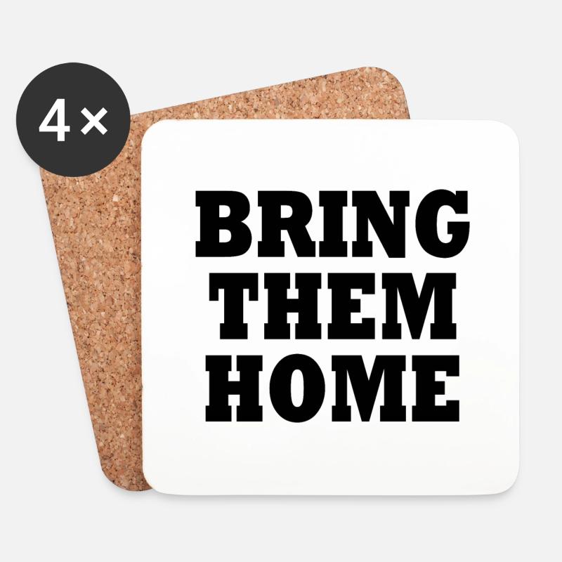 Bring them home - Untersetzer (4er-Set) - Weiß