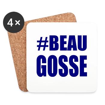 NOËL. ANNEE. ANNIVERSAIRE. RETRAITE. FÊTE DES PERE - Dessous de verre (lot de 4) - blanc - Devant