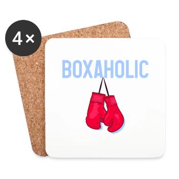 Boxaholic 4 - Untersetzer (4er-Set) - Weiß - Vorne