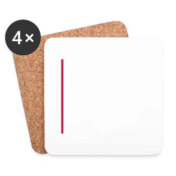 Just Because Im Awake Doesn't Mean Ready Do Things - Coasters (set of 4) - white - Front