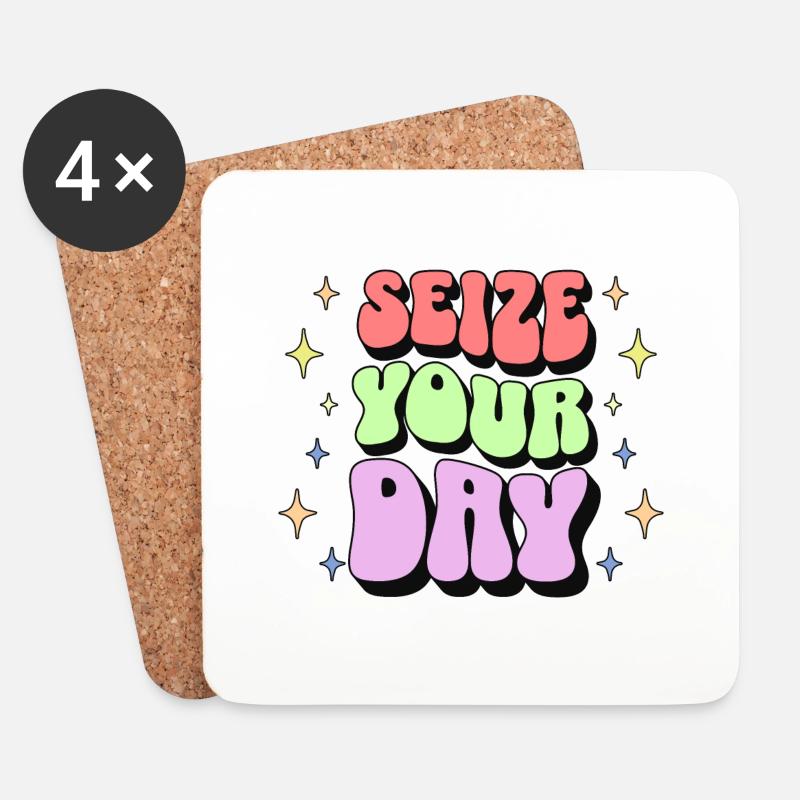 Positive Affirmation - Untersetzer (4er-Set) - Weiß