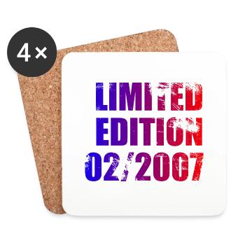 17e Anniversaire Edition Limitée 02/2007 - Dessous de verre (lot de 4) - blanc - Devant