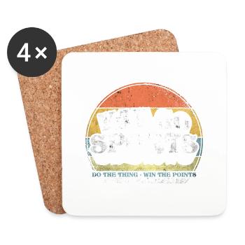 Yay Go Sports! Funny Sports - Coasters (set of 4) - white - Front
