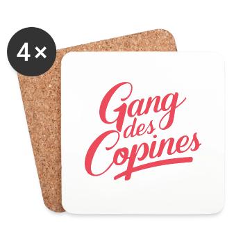 Gang des copines - Dessous de verre (lot de 4) - blanc - Devant