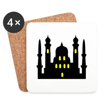 moschee 02 - Untersetzer (4er-Set) - Weiß - Vorne