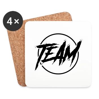 team kreis - Untersetzer (4er-Set) - Weiß - Vorne