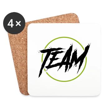 Team Circle - Coasters (set of 4) - white - Front