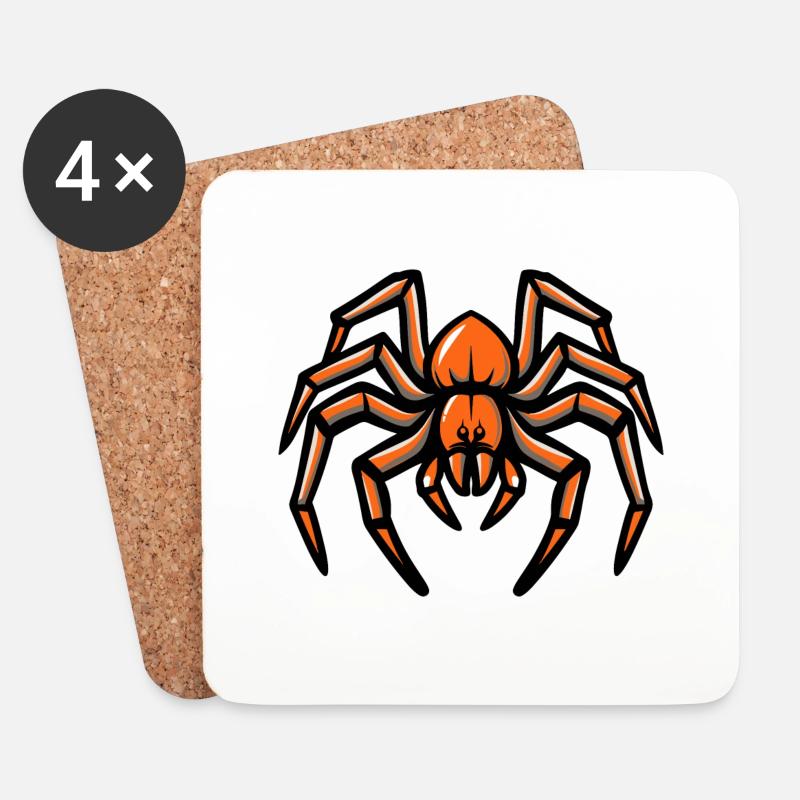 Tarantula Comic - Untersetzer (4er-Set) - Weiß