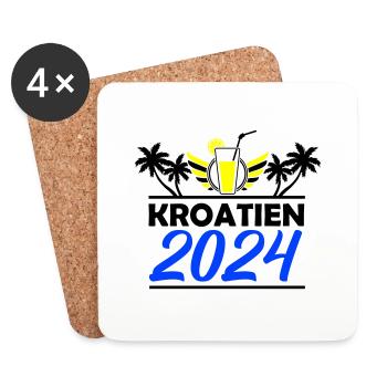 Croatia 2024 - Coasters (set of 4) - white - Front