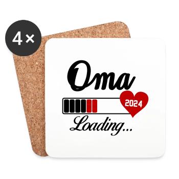 Granny Loading 2024 - Coasters (set of 4) - white - Front
