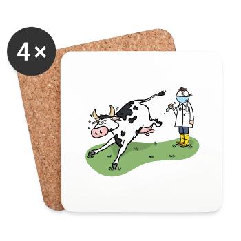 Toller Tierarzt - Untersetzer (4er-Set) - Weiß - Vorne