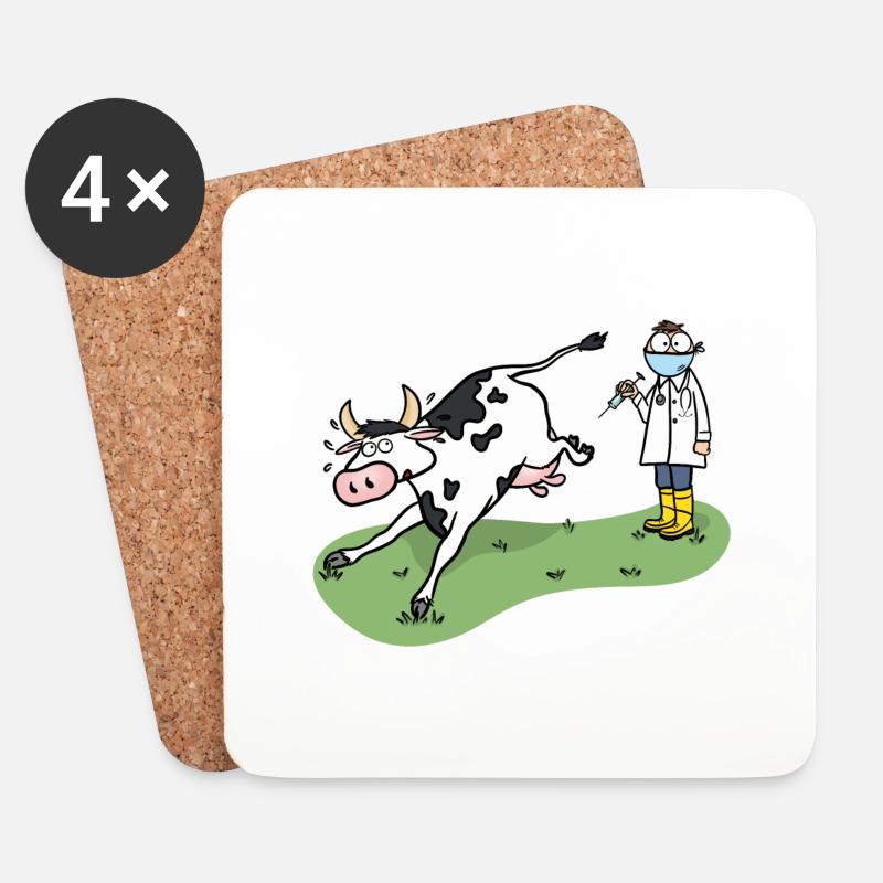 Toller Tierarzt - Untersetzer (4er-Set) - Weiß