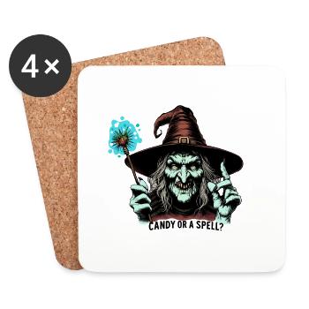 Candy or a spell ?? - Coasters (set of 4) - white - Front