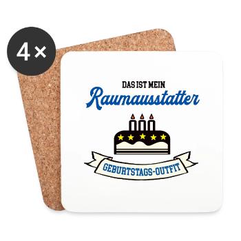 Geburtstag Raumausstatter Raumausstattung Designer - Untersetzer (4er-Set) - Weiß - Vorne