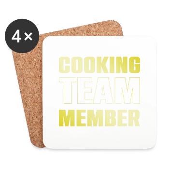 Cooking Team - Coasters (set of 4) - white - Front