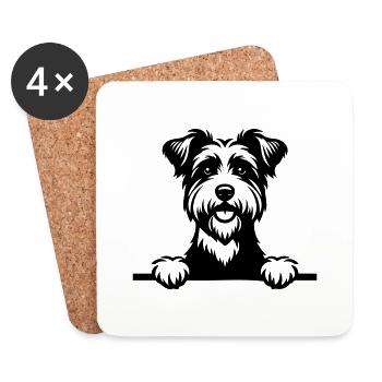 Australian Terrier - Untersetzer (4er-Set) - Weiß - Vorne